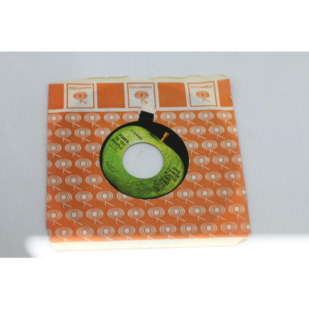 Vintage Columbia John Lennon power to the people 45 RPM Vinyl Record in Sleeve